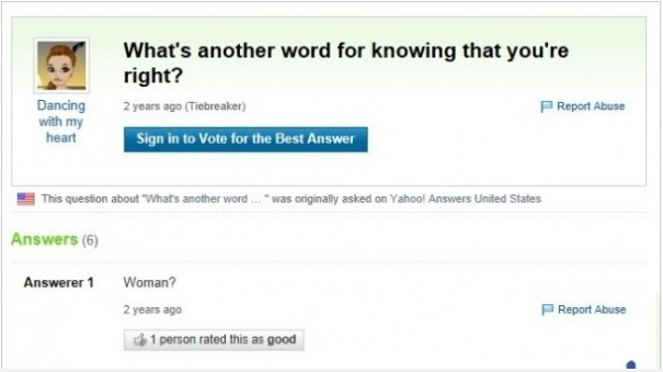 Top 50 Funny Yahoo Questions And Answers