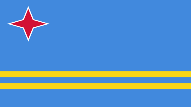Aruba nationa flag