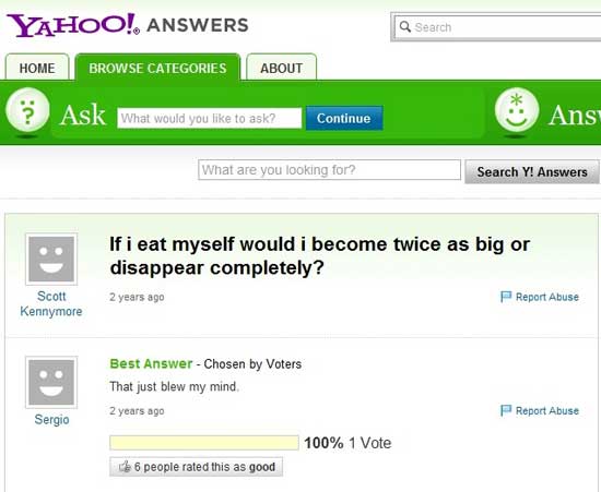 Funny Yahoo Questions And Answers 5