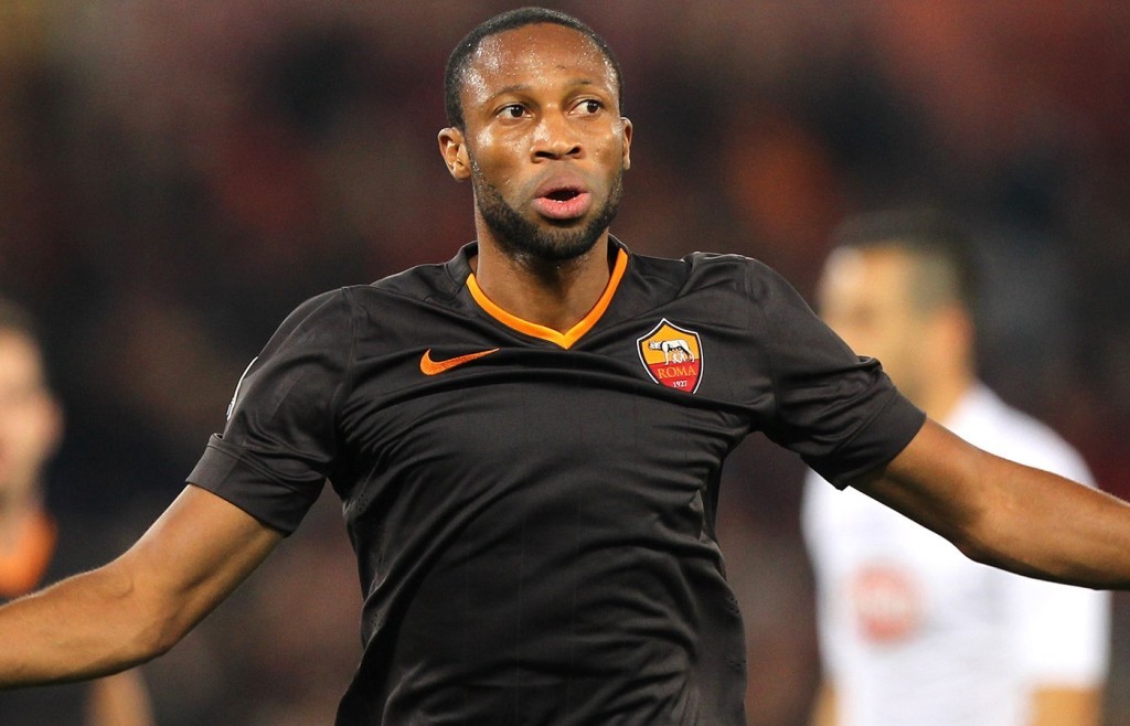 ROME, ITALY - NOVEMBER 09: Keita of AS Roma celebrates after scoring the second team's goal during the Serie A match between AS Roma and Torino FC at Stadio Olimpico on November 9, 2014 in Rome, Italy. (Photo by Paolo Bruno/Getty Images)