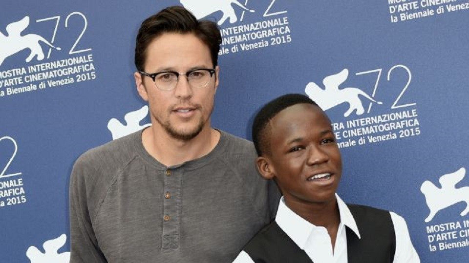 Mandatory Credit: Photo by AGF s.r.l./REX Shutterstock (5036354m). The director Cary Fukunaga, Abraham Attah 'Beasts of no nation' photocall, 72nd Venice Film Festival, Italy - 03 Sep 2015.