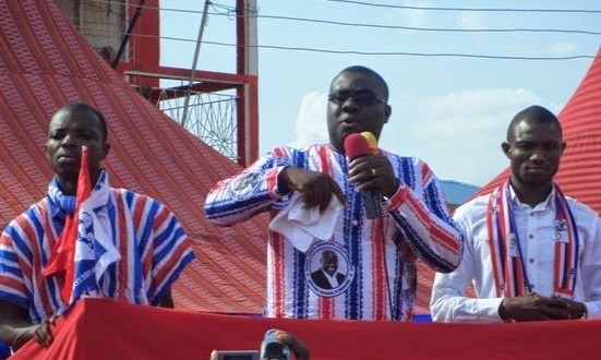 Sammy Awuku addressing the youth