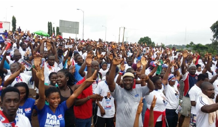 A section of the youth during the walk
