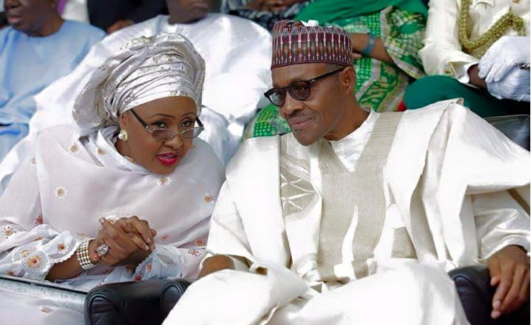 Nigeria's First Lady with husband