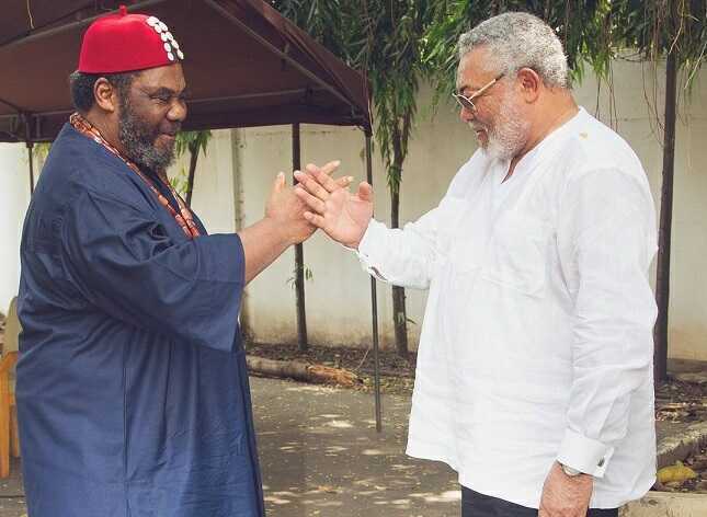 Pete Edochie Meets Rawlings