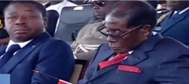 Mugabe in Ghana: Zimbabwean leader sleeping during 60th independence celebrations